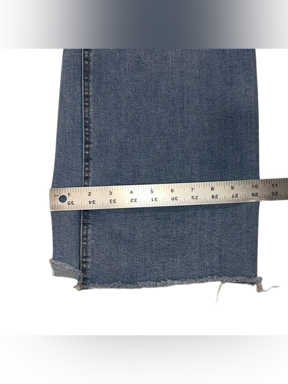 OAT New York Wide Leg Jeans High-Rise Light Wash Denim Sailor Utility Sz 6/28 - Picture 9 of 9
